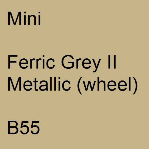 Mini, Ferric Grey II Metallic (wheel), B55.